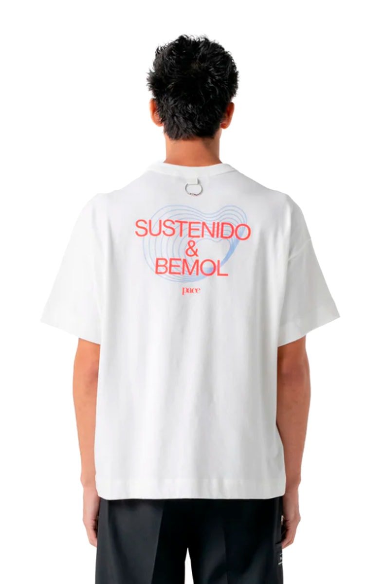 Camiseta PACE Sustenido Bemol Oversized Off - White - NewSkull