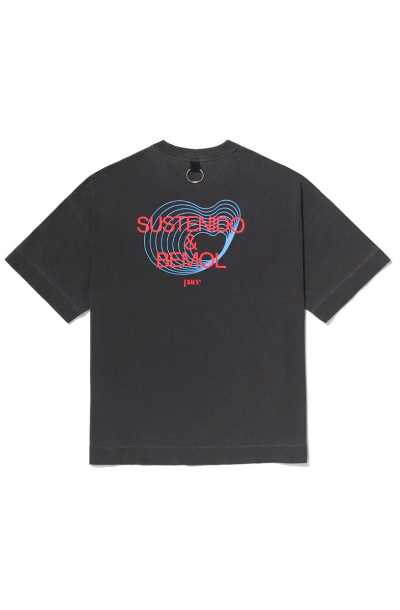 Camiseta PACE Sustenido Bemol Oversized Preto - NewSkull