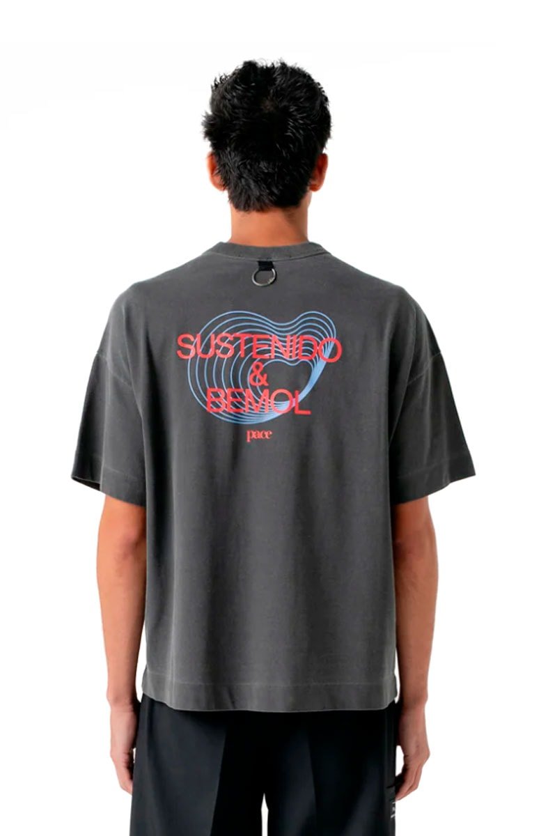 Camiseta PACE Sustenido Bemol Oversized Preto - NewSkull