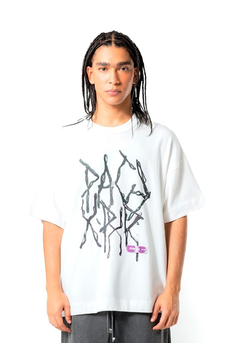 Camiseta PACE XP Oversized Off - White - NewSkull