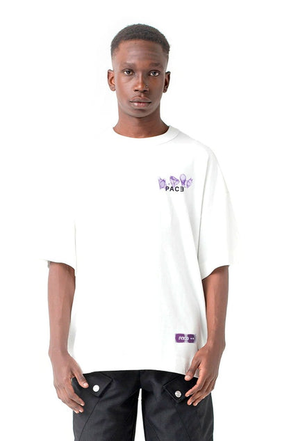 Camiseta PACE Xph Oversized Off - White - NewSkull
