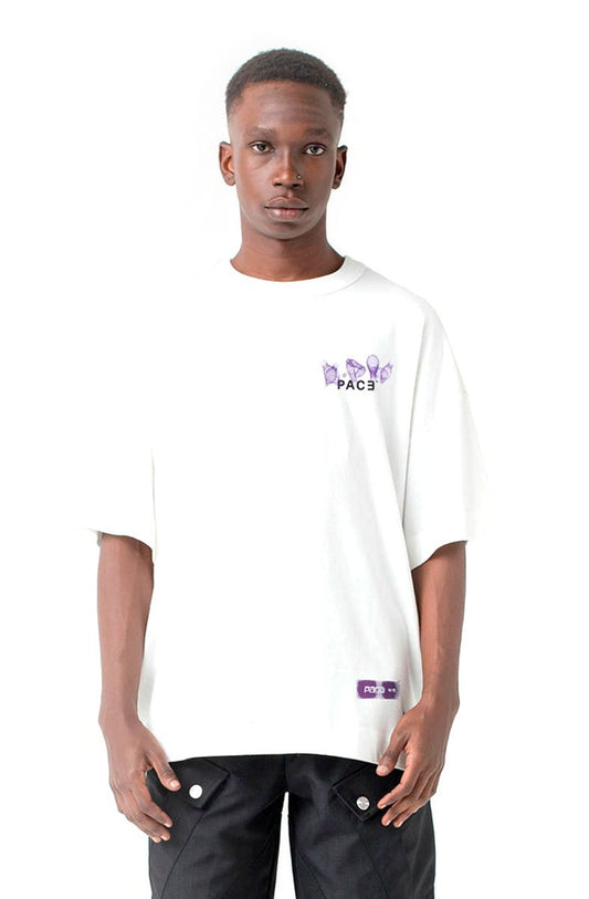 Camiseta PACE Xph Oversized Off - White - NewSkull