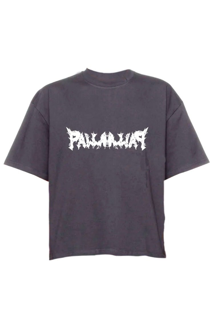 Camiseta Palla Electrocut Cinza/Branco - NewSkull