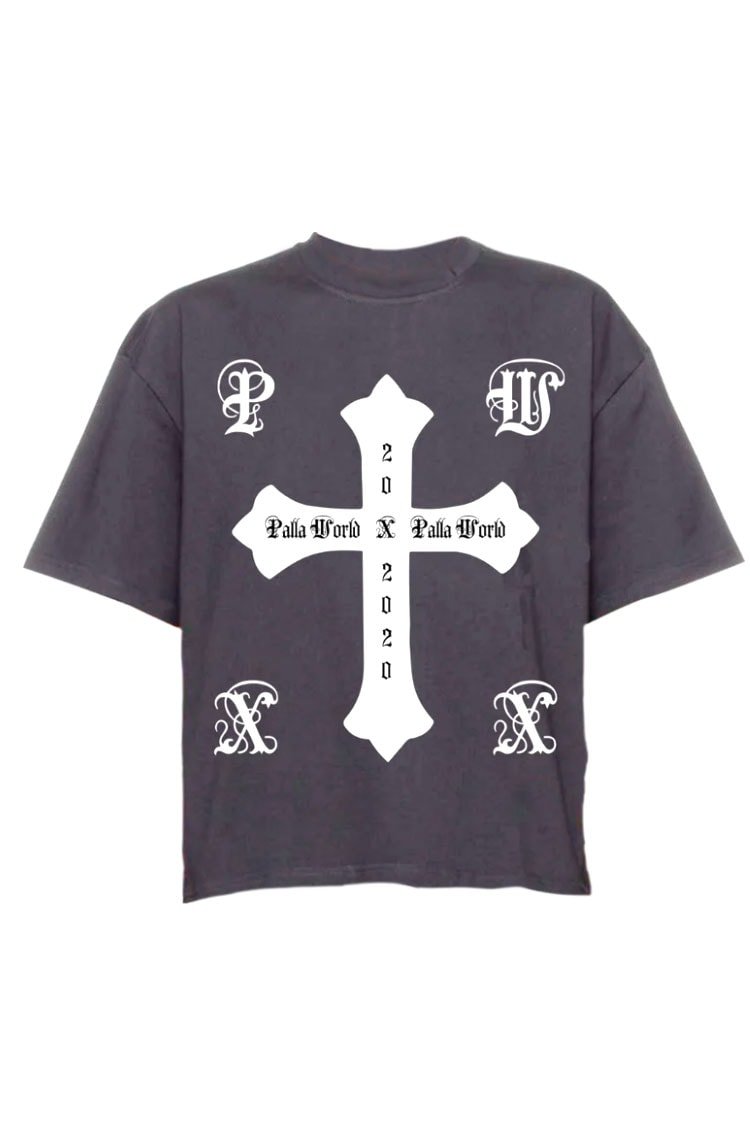 Camiseta Palla Eternal Cinza/Branco - NewSkull