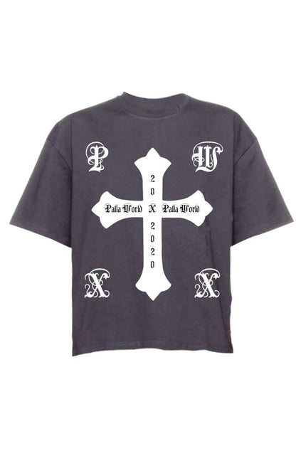 Camiseta Palla Eternal Cinza/Branco - NewSkull