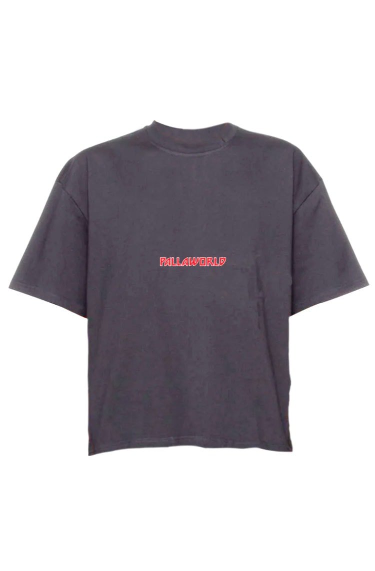 Camiseta Palla Scripture Cinza/Vermelho - NewSkull