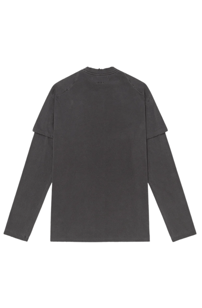 Camiseta Piet Double Long Sleeve Vintage Black - NewSkull