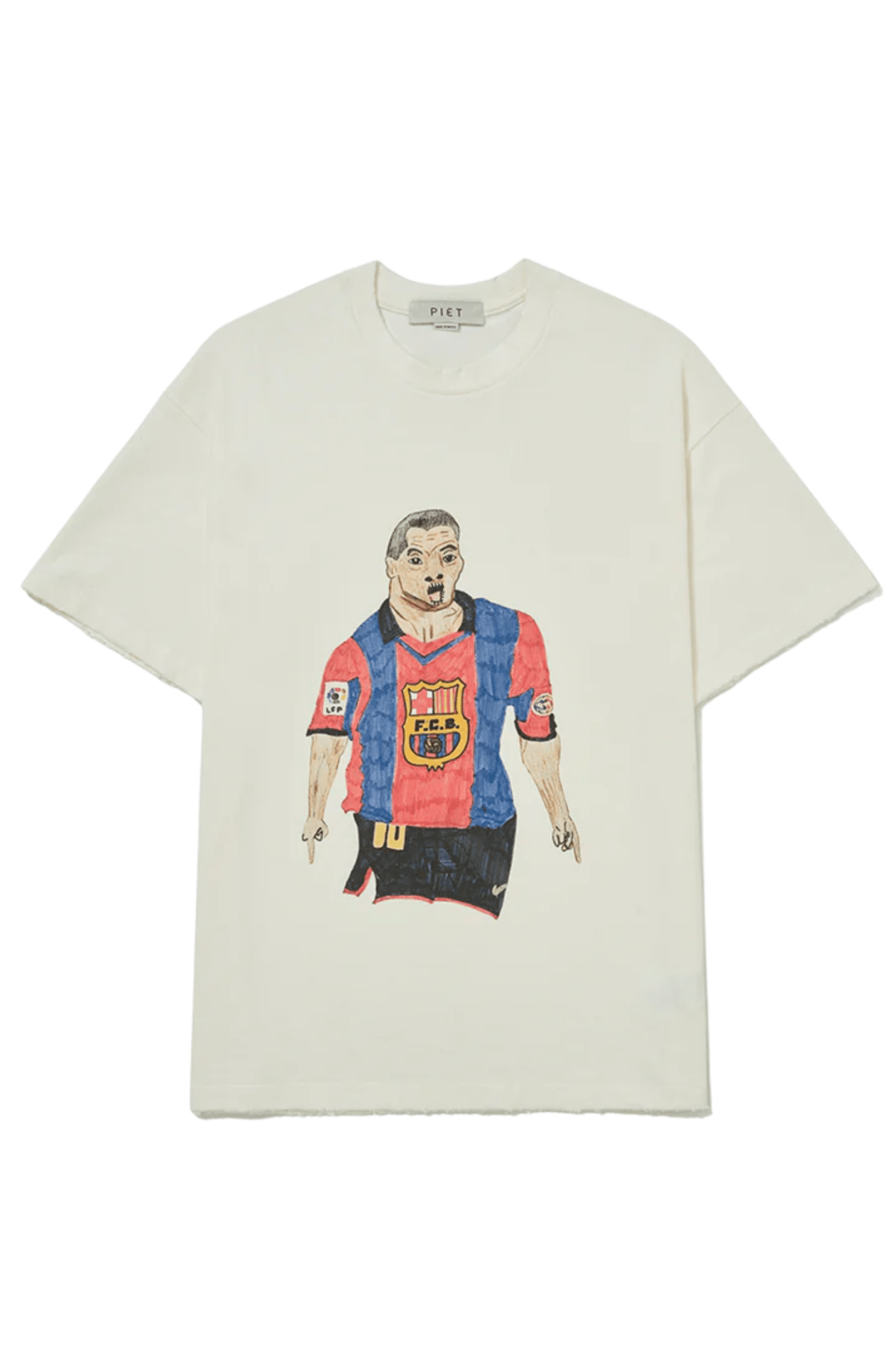 Camiseta Piet Illustrated Relaxed T-shirt Branco - NewSkull