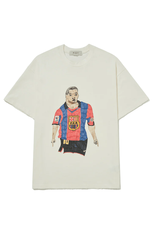 Camiseta Piet Illustrated Relaxed T-shirt Branco - NewSkull