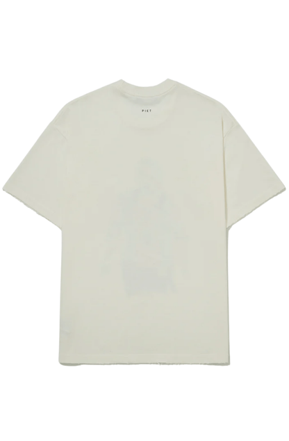 Camiseta Piet Illustrated Relaxed T-shirt Branco - NewSkull