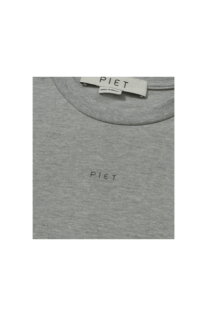 Camiseta Piet Logo T-shirt Cinza - NewSkull