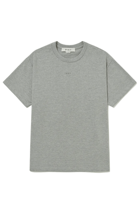 Camiseta Piet Logo T-shirt Cinza - NewSkull