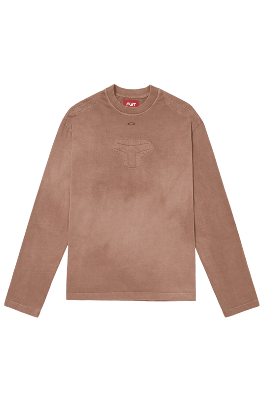 Camiseta Piet x Oakley Padded Long Sleeve T-shirt Marrom Escuro - NewSkull