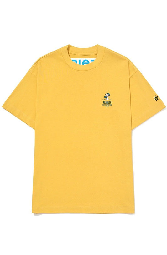 Camiseta Piet x Peanuts Snoopy Baseball Amarelo - NewSkull
