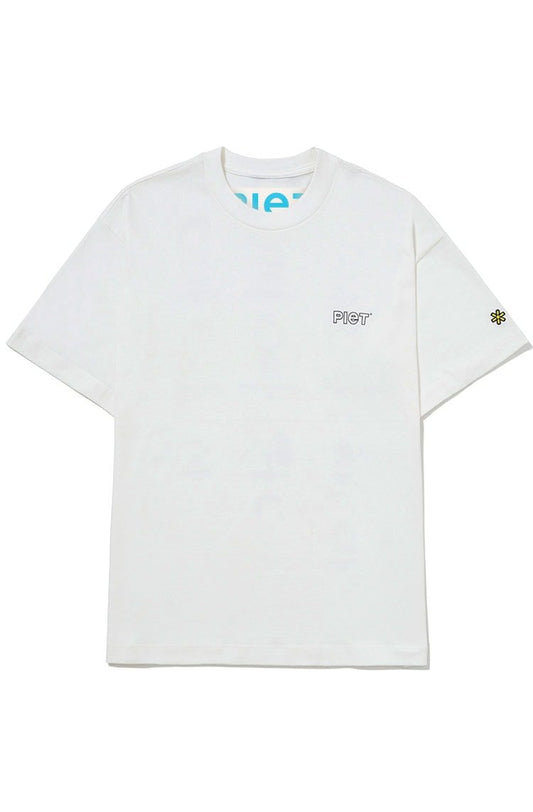 Camiseta Piet x Peanuts Snoopy Crew Branco - NewSkull