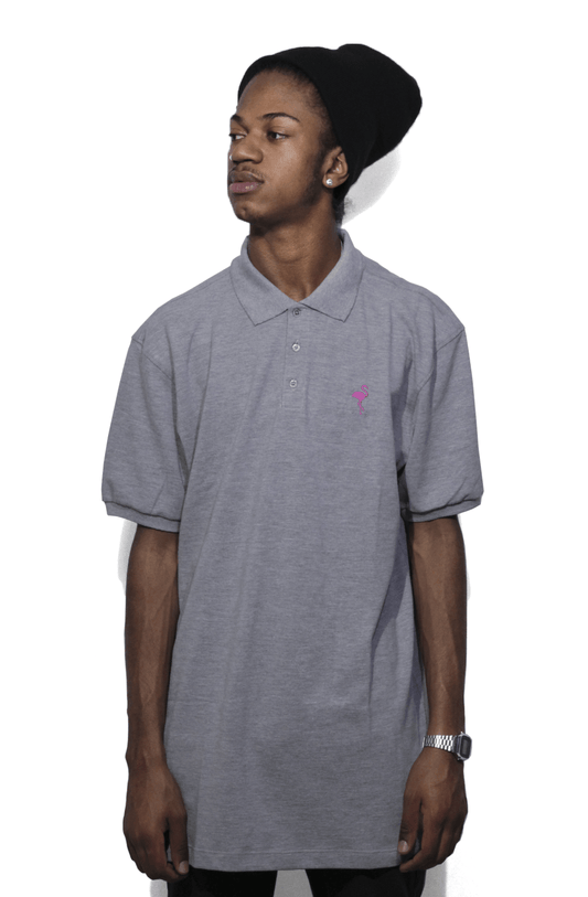 Camiseta Polo Blaze Supply Flamingo Grey Cinza - NewSkull