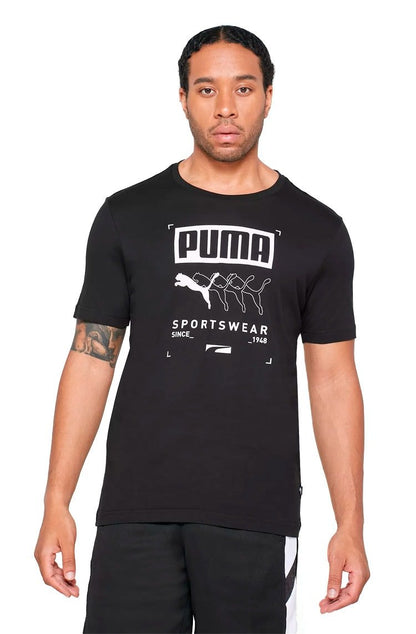 Camiseta Puma Box Preta - NewSkull