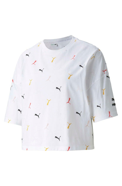 Camiseta Puma Classics Graphics Branca/Color - NewSkull