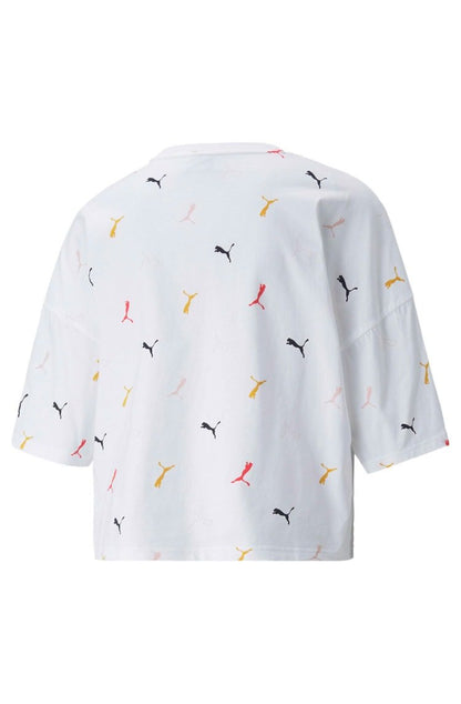 Camiseta Puma Classics Graphics Branca/Color - NewSkull