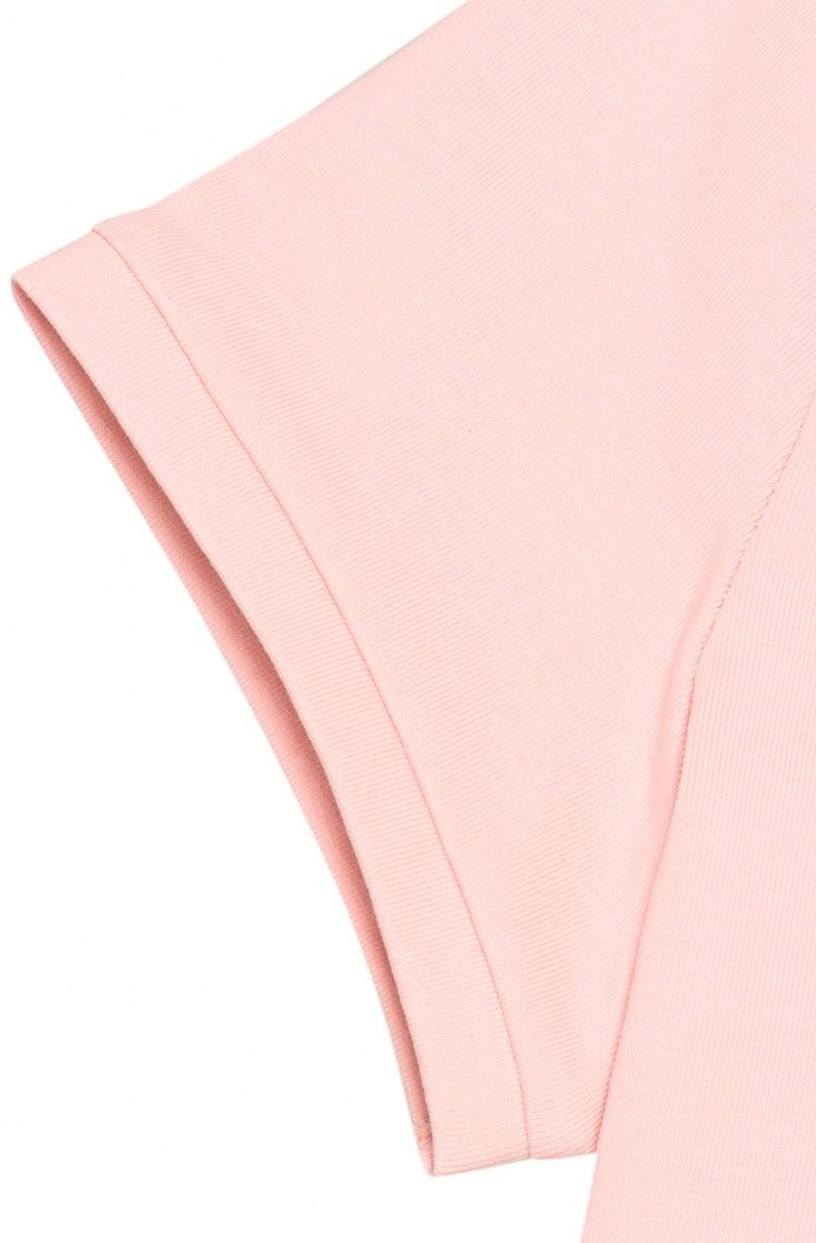 Camiseta Puma Cropped Classics Fitted Feminina Rosa/Branco - NewSkull