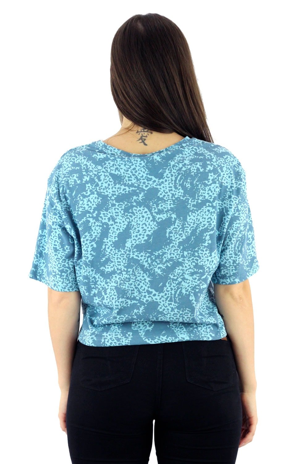 Camiseta Puma Elevated Cropped Feminina Azul - NewSkull