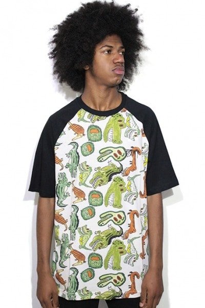 Camiseta Raglan Blunt Alligator Fabio Mozine - NewSkull