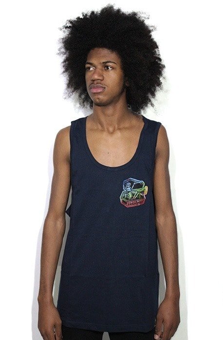 Camiseta Regata Blunt Stay Dead Marinho - NewSkull