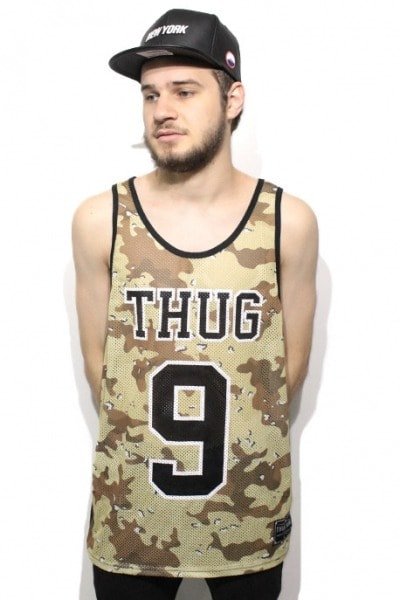 Camiseta Regata Dry Fit Thug Nine Desert Storm - NewSkull