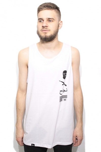 Camiseta Regata Impie Clothing Domination Branca - NewSkull