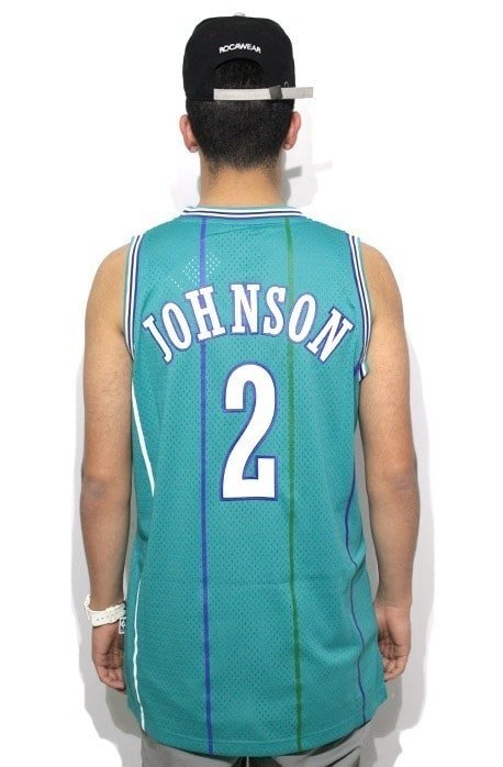 Camiseta Regata NBA Adidas Retired Charlotte Hornets Azul - NewSkull