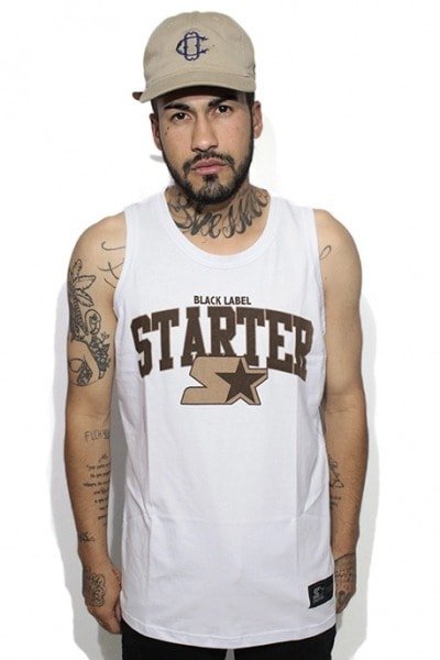 Camiseta Regata Starter Arch Branca - NewSkull