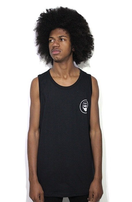 Camiseta Regata Starter Black Label Compton Face Preta - NewSkull