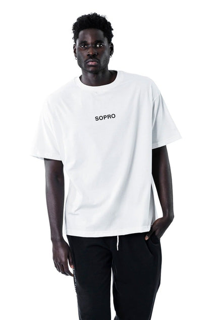 Camiseta Sopro Composition Tee Branco/Preto - NewSkull