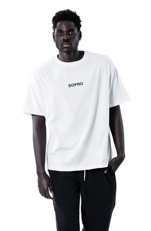 Camiseta Sopro Composition Tee Branco/Preto - NewSkull