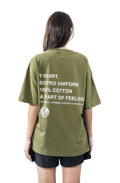 Camiseta Sopro Composition Tee Verde/Branco - NewSkull