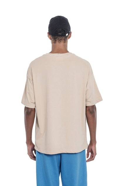 Camiseta Sopro Logo Sopro Tee Bege - NewSkull