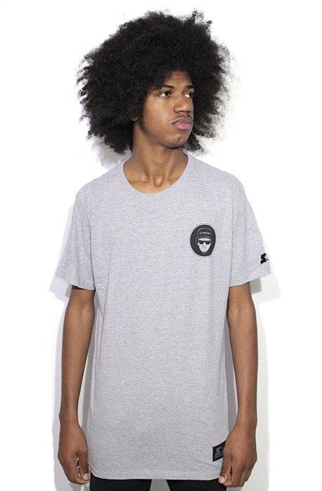 Camiseta Starter Black Label Compton Face Cinza - NewSkull