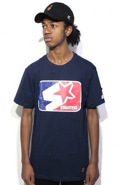 Camiseta Starter Black Label Logo Star Marinho - NewSkull