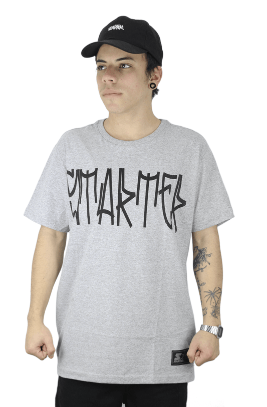 Camiseta Starter Black Label Pixo 2 Cinza - NewSkull