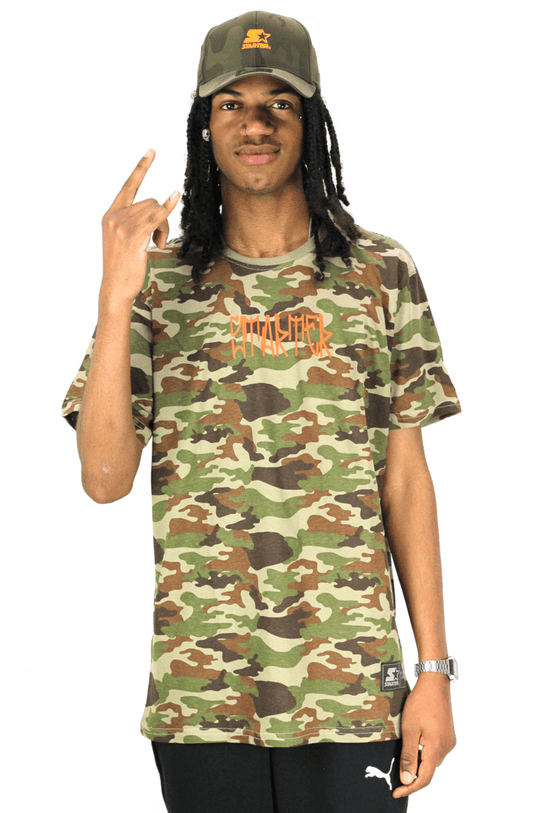 CAMISETA STARTER CAMO PIXO VERDE - NewSkull