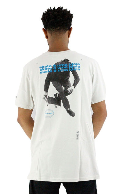 Camiseta Starter Collab Cemporcento Skate Bolso Bege - NewSkull
