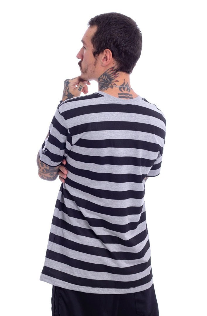 Camiseta STARTER Collab Felix Listrada Cinza/Preta - NewSkull