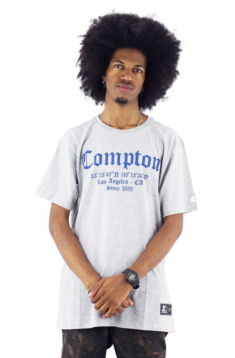 Camiseta Starter Compton 1888 Cinza/Mescla - NewSkull