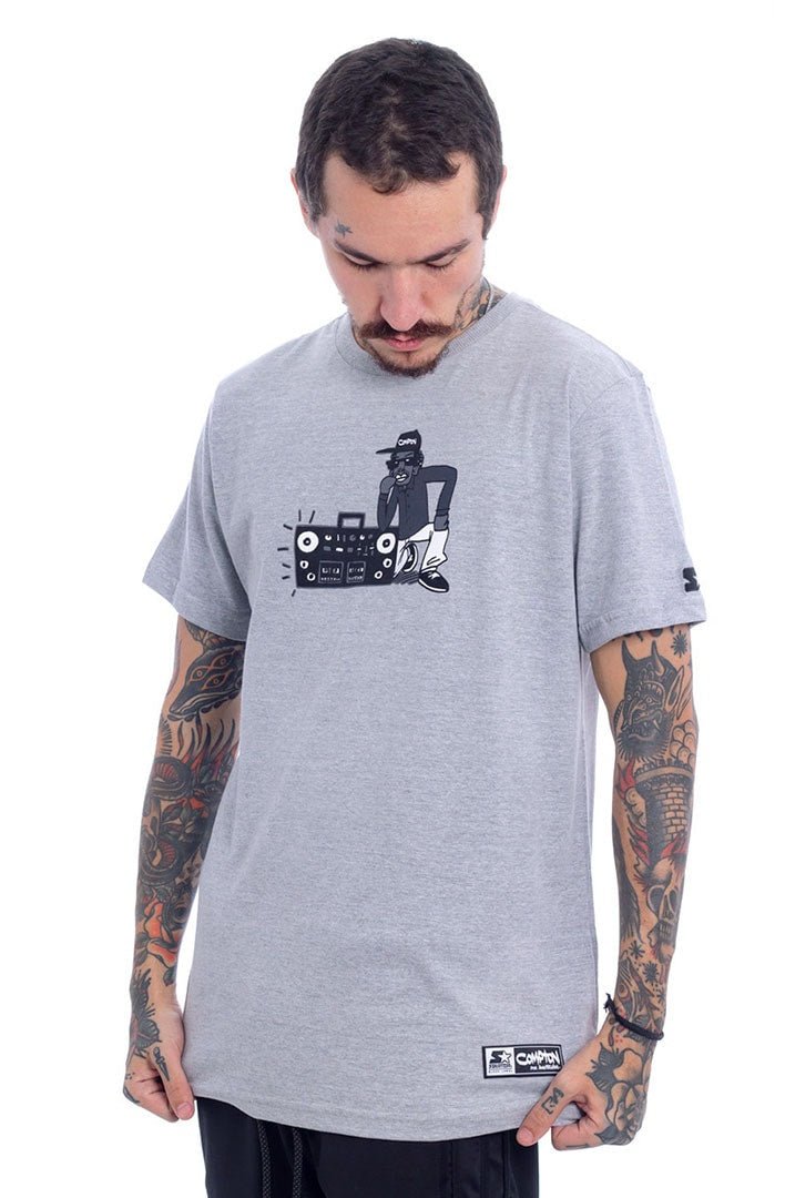 Camiseta STARTER Compton Character Cinza - NewSkull