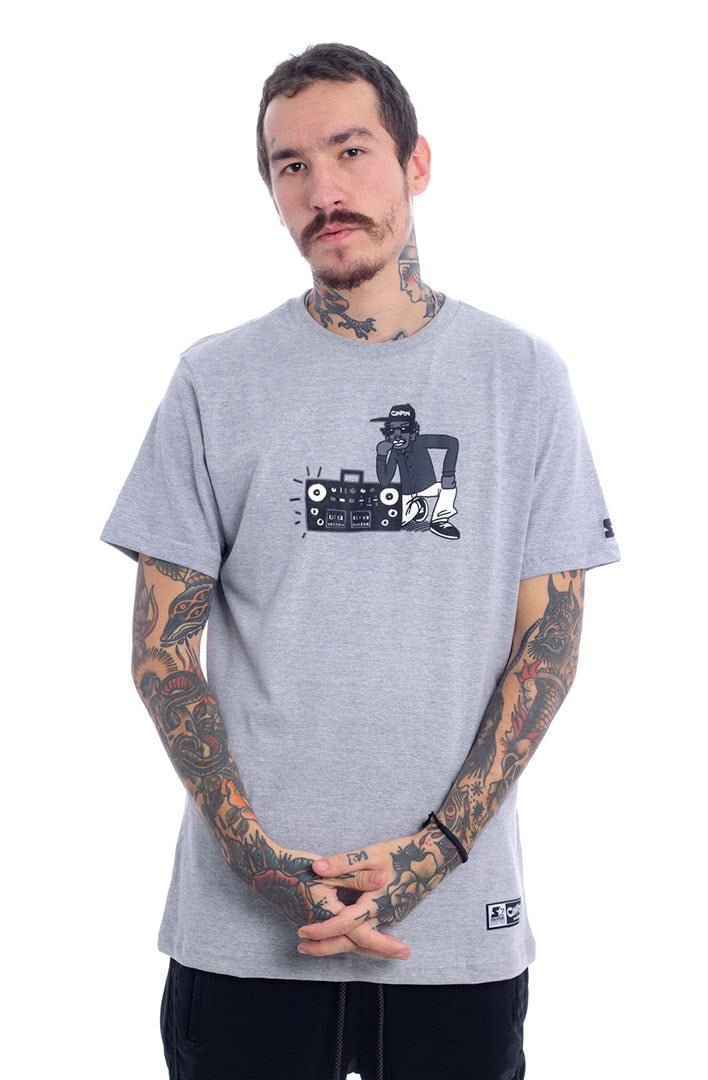 Camiseta STARTER Compton Character Cinza - NewSkull