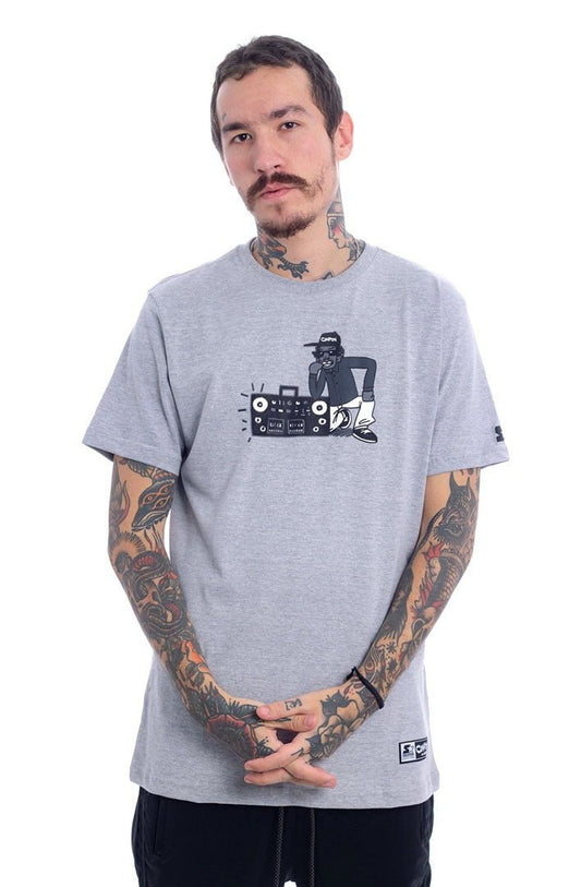 Camiseta STARTER Compton Character Cinza - NewSkull