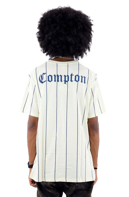 Camiseta Starter Compton Listra Bege - NewSkull