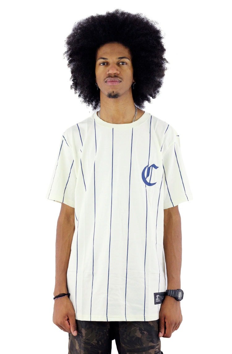 Camiseta Starter Compton Listra Bege - NewSkull
