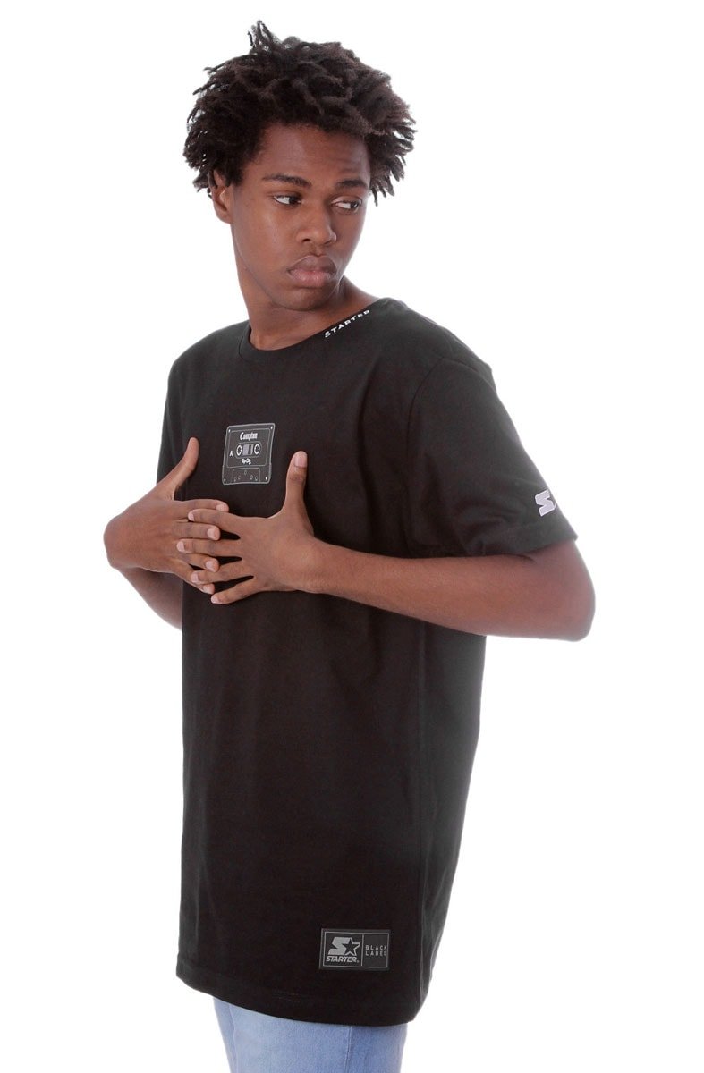 Camiseta STARTER Compton Preta - NewSkull