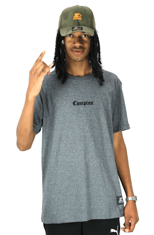 CAMISETA STARTER COMPTON VINIL CINZA - NewSkull